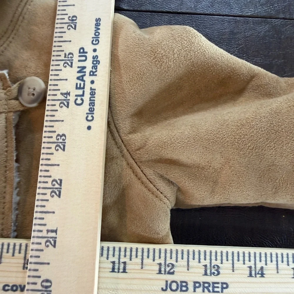 Baby Gap Brown Faux Suede Sherpa Bunting Snow Suit Size 6-12 Months